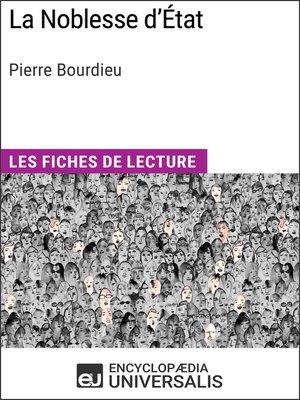 cover image of La Noblesse d'État de Pierre Bourdieu